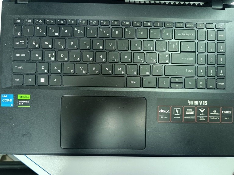 Дешево Acer 15/core i5-13420h ddr5/16gb ddr5/hdd *відсутній/ssd 512 gb/geforce rtx4050 6gb з ломбарду