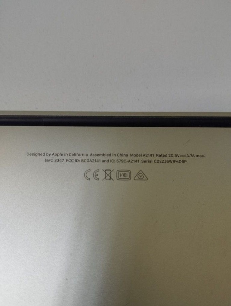 Apple macbook pro 16" 2019 a2141 core i7 2,6ghz/ram 16gb/ssd 512gb/intel graphics 630 Код:01-201030459. Зображення 12
