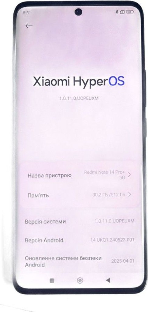 Купити Xiaomi redmi note 14 pro+ 5g 12/512gb Б/У
