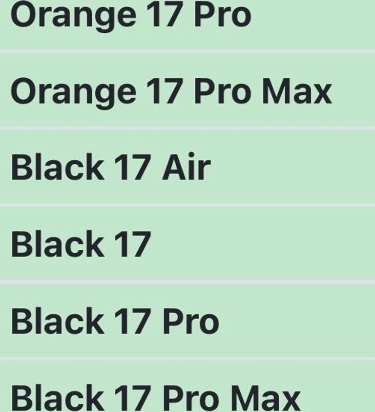 Оголошення Phone 17 / 17 Pro / 17 Pro Max / Air Series Б/У