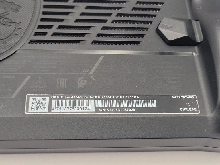Msi claw a1m 512 gb Код:01-201160507. Изображение 12