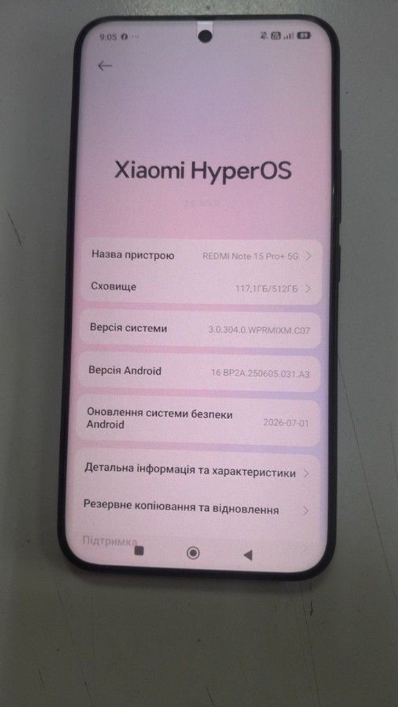 Оголошення Xiaomi Redmi Note 15 Pro+ 12/512GB Midnight Black Б/У