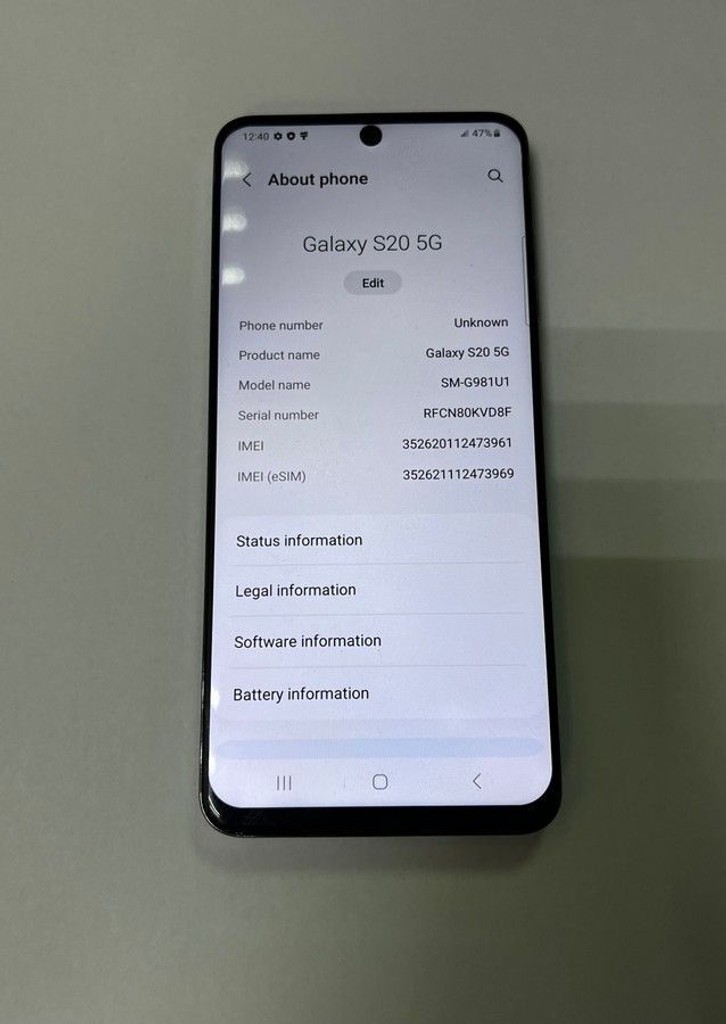 Купить Samsung galaxy s20 5g sm-g981u 12/128gb Б/У