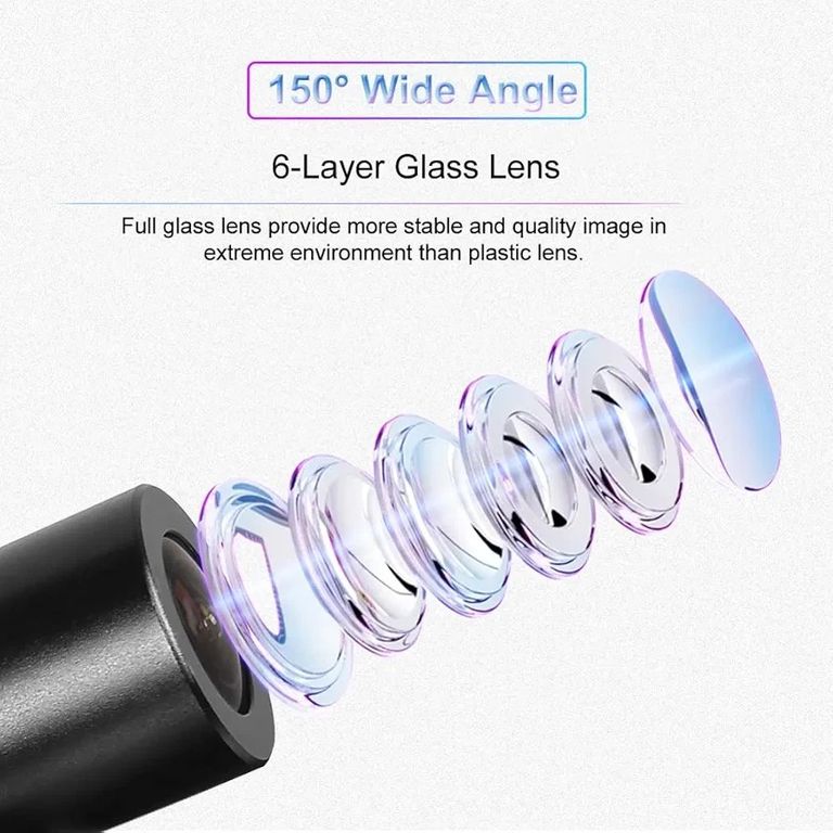 VSYSTO HD 1080P Мотоциклетні велосипедні шоломні камери, зовнішня портативна WiFi передня та задня камера нічного бачення водоне Код:null. Изображение 6