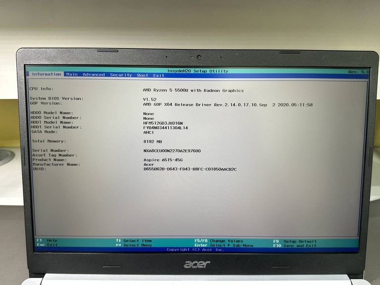 Объявление Acer 15/ryzen 5 5500u ddr4/8gb ddr4/hdd *відсутній/ssd 512 gb/radeon rx640 2gb Б/У