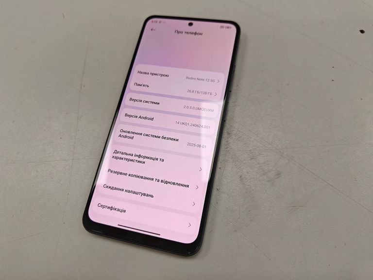 Дешево Xiaomi redmi note 12 5g 4/128gb з ломбарду