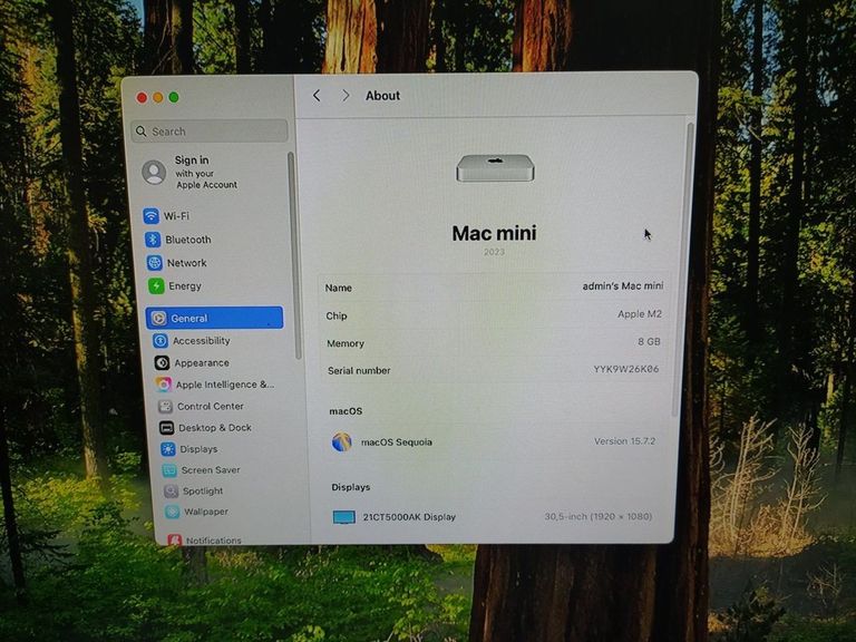 Apple mac mini a2686 mmfj3 m2/8core/ram8gb/ssd256gb Код:01-200809280. Изображение 6