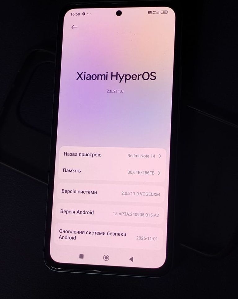 Дешево Xiaomi redmi note 14 8/256gb з ломбарду