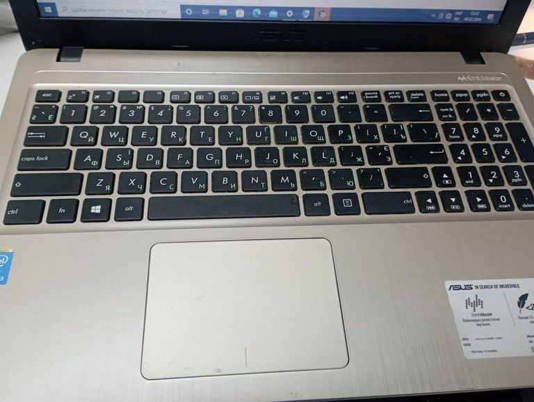 Объявление Asus 15/core i3 5005u ddr3/4gb ddr3/hdd 1000 gb/ssd *відсутній/*інтегрована Б/У