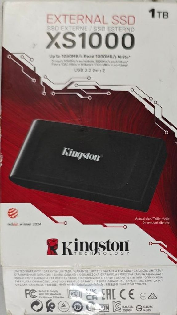 Купити Kingston xs1000 1 tb Б/У