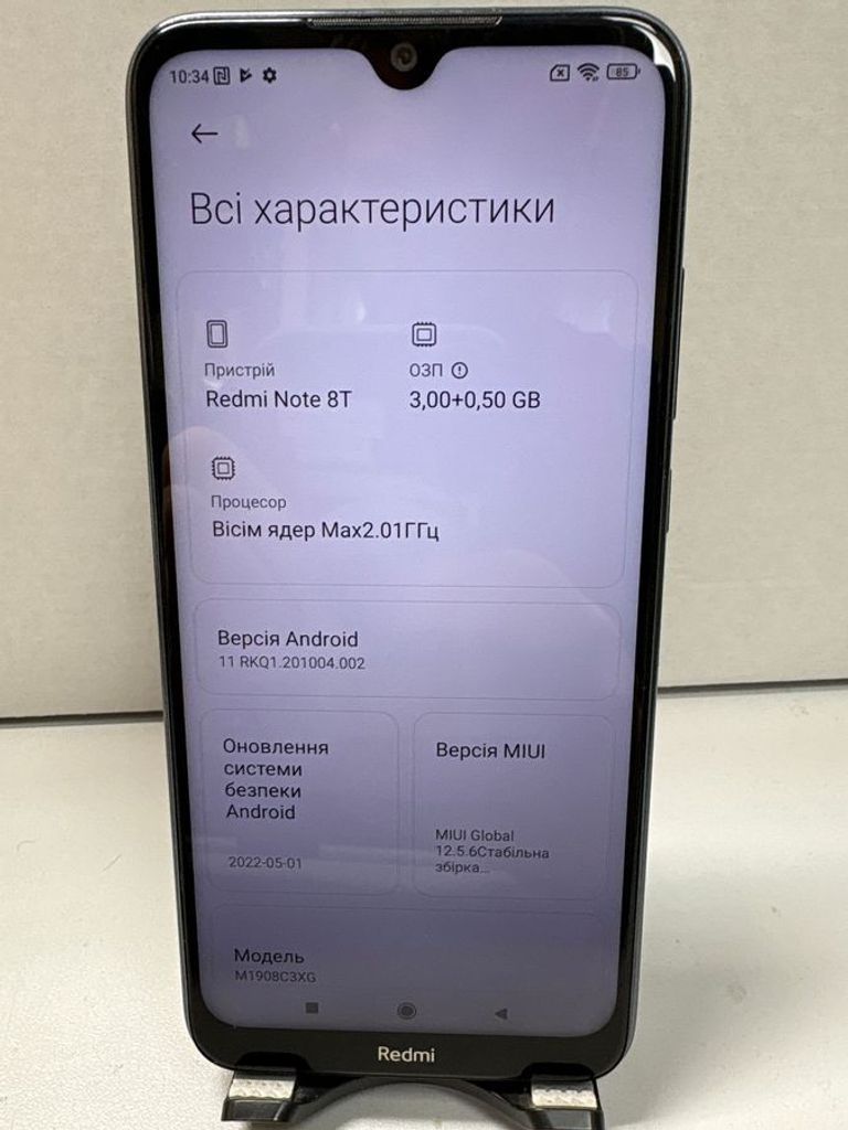 Xiaomi redmi note 8t 3/32gb Код:01-200906746. Зображення 6