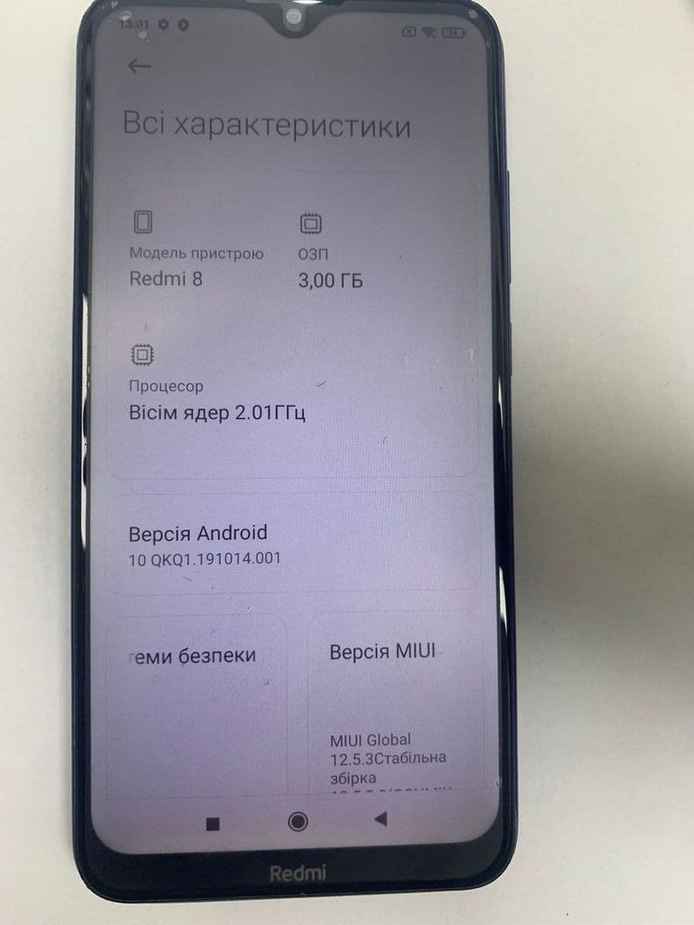 Купити Xiaomi Redmi Note 8 3/32GB Blue Б/У