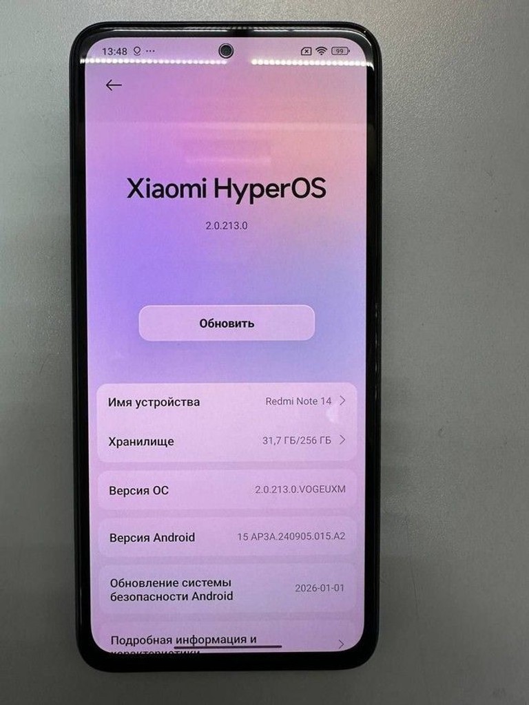 Оголошення Xiaomi redmi note 14 8/256gb Б/У