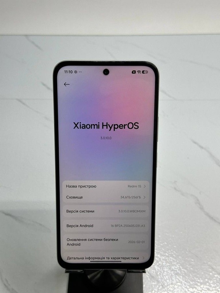 Оголошення Xiaomi redmi 15 4g 8/256gb Б/У