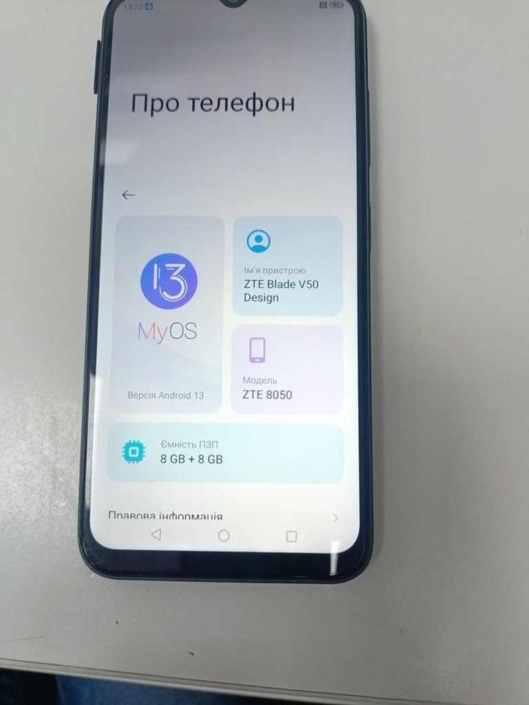 Купить Zte Blade V50 Design 8/128GB Black Б/У