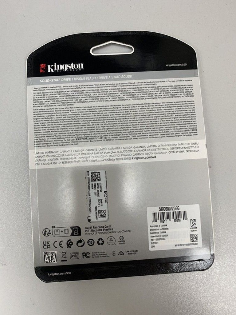 Оголошення Kingston kc600 256 gb Б/У
