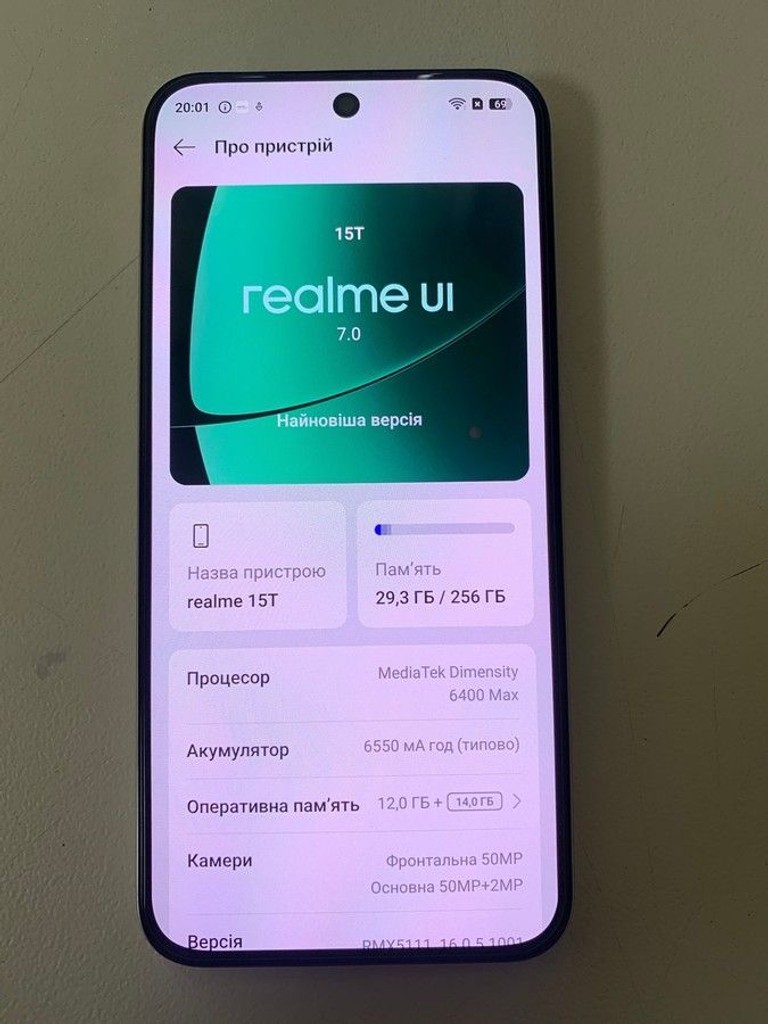 Дешево Realme 15t 12/256gb з ломбарду