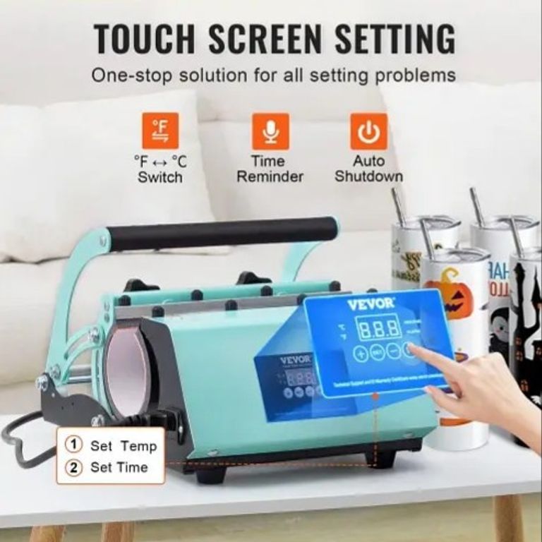 Термопрес для сублімації стаканів VEVOR, набір для сублімації стаканів з 8 шт. порожніх стаканів по 20 унцій. Новий.  Код:null. Зображення 4