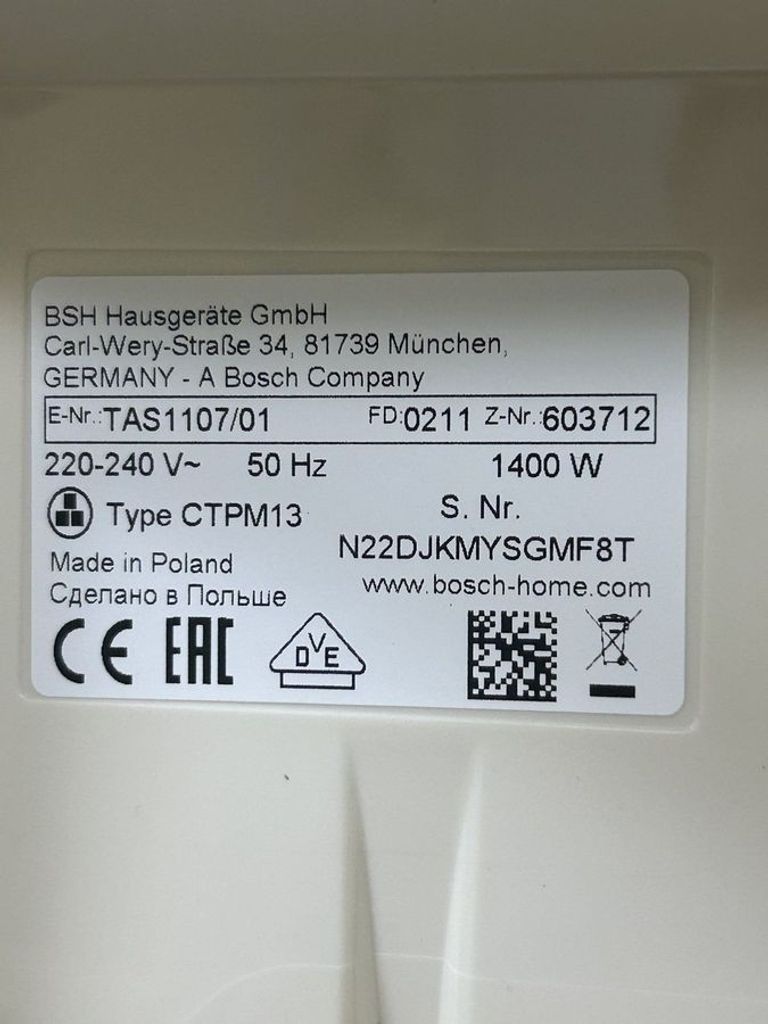 Оголошення Bosch tas1106 Б/У