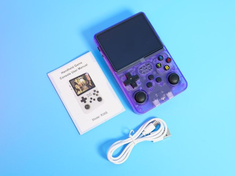 Портативна ігрова консоль Intex Data Frog R36S Retro Handheld Game Console 64Gb, Purple. Нова. Код:null. Изображение 5