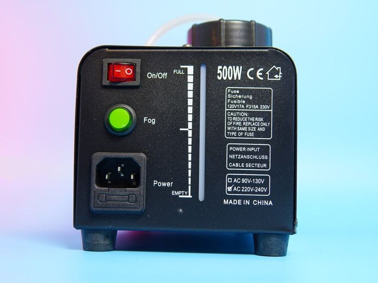 Генератор туману TCFUNDY потужністю 500 Вт з 9 світлодіодними лампами та пультом дистанційного керування. Новий. Код:null. Зображення 4