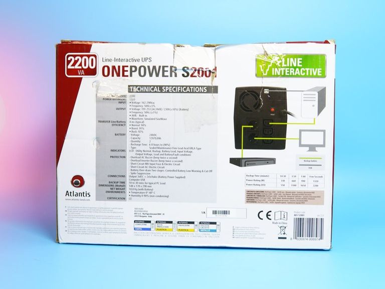 Atlantis Land OnePower 2001 2000VA Код:null. Зображення 8