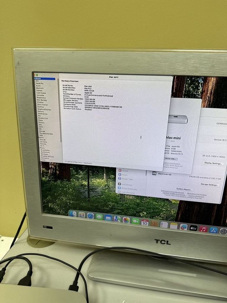 Оголошення Apple mac mini a2686 mmfj3 m2/8core/ram8gb/ssd256gb Б/У