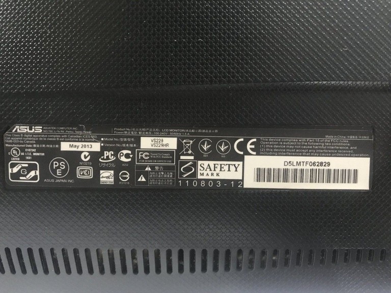 Оголошення Asus vs229 Б/У