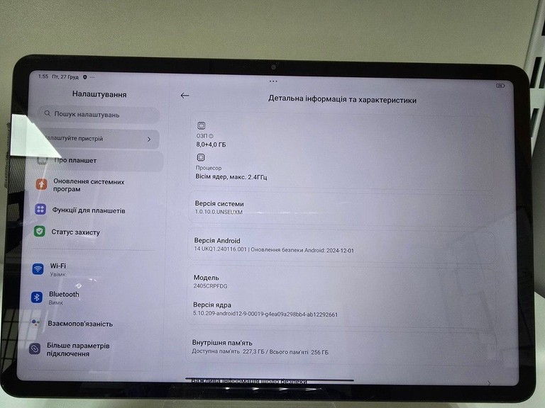 Объявление Xiaomi redmi pad pro 8/256gb Б/У