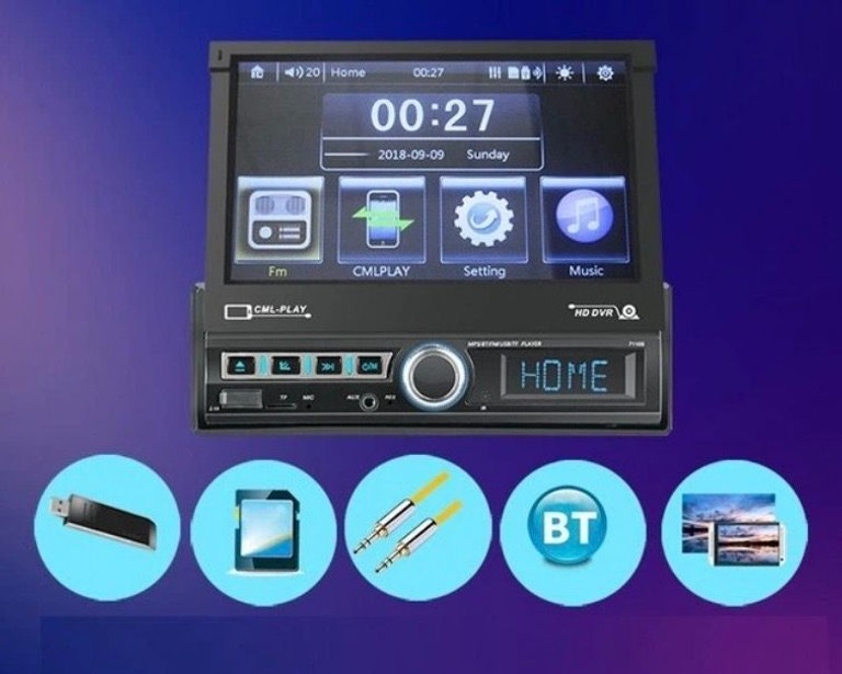 CML-PLAY MP5, висувний екран, MirrorLink, USB, FM Код:null. Зображення 6