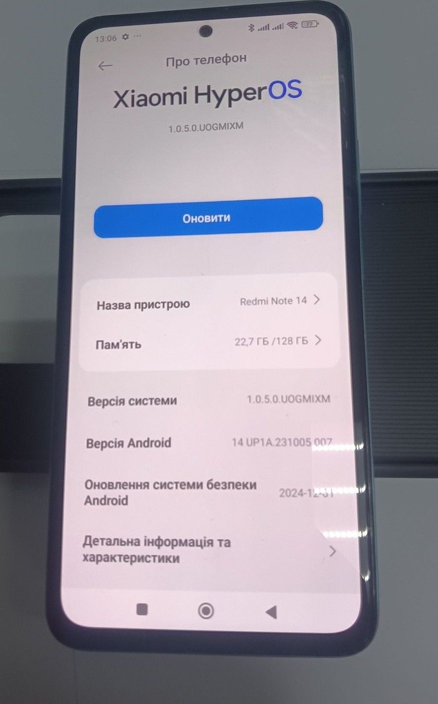Дешево Xiaomi redmi note 14 6/128gb з ломбарду