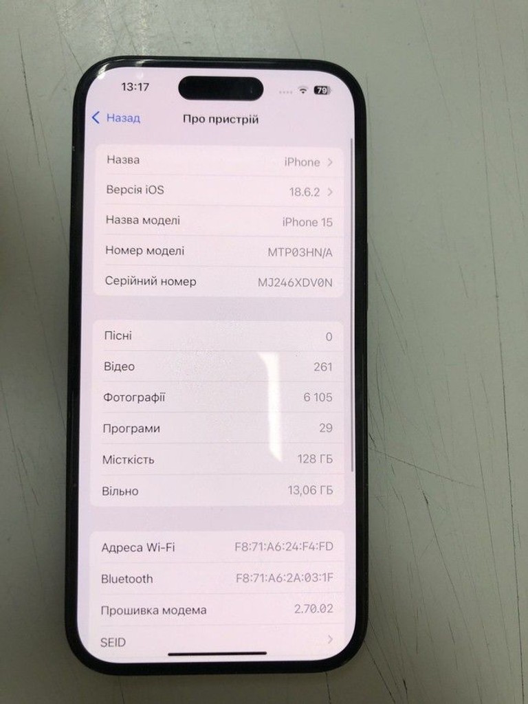 Купити Apple iPhone 15 128GB Green Б/У