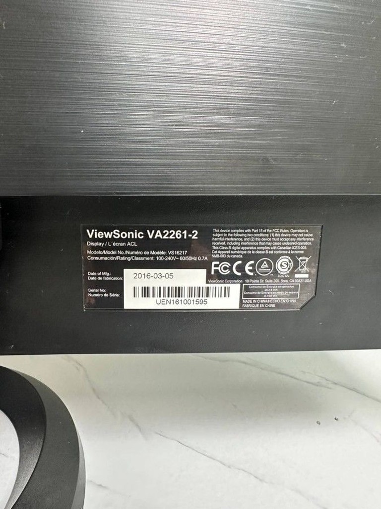 Дешево Viewsonic VA2261-2 Black (VS16217) з ломбарду