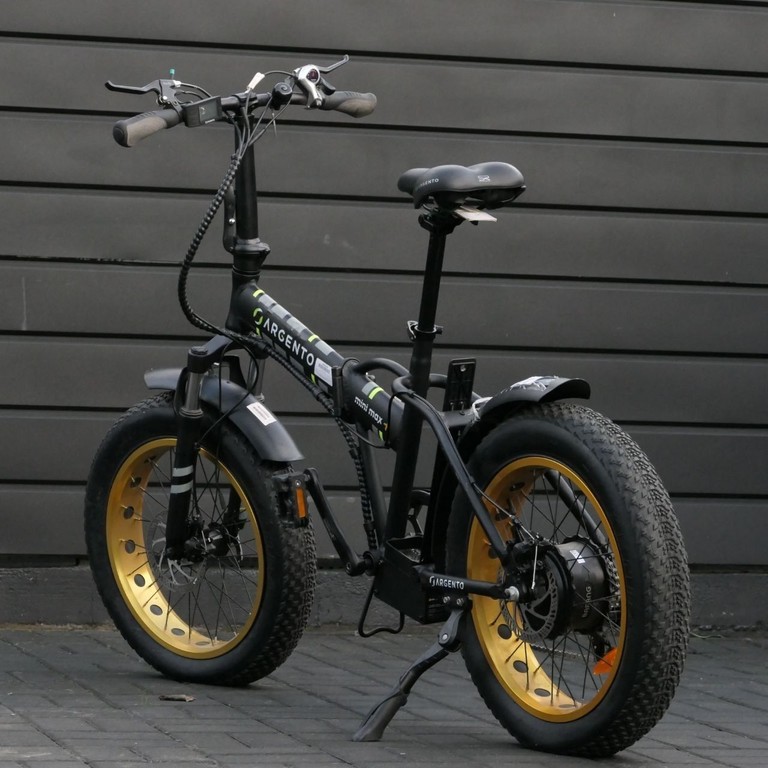 Объявление Argento Bike Minimax+ Gold: складаний електровелосипед для міста та бездоріжжя, запас ходу 25 км, 70 км. (без АКБ). Б/У