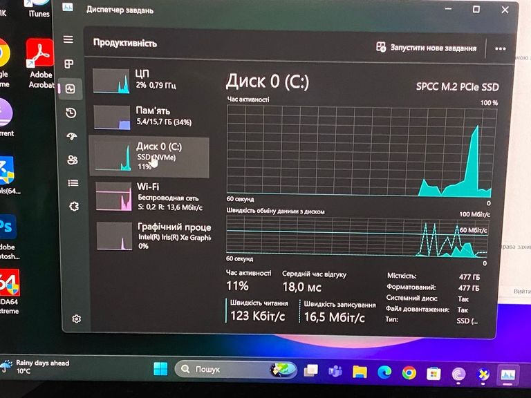 Msi 13`/core i7-1280p /ram 16gb /ssd 512gb/*інтегровна Код:01-200745151. Зображення 9