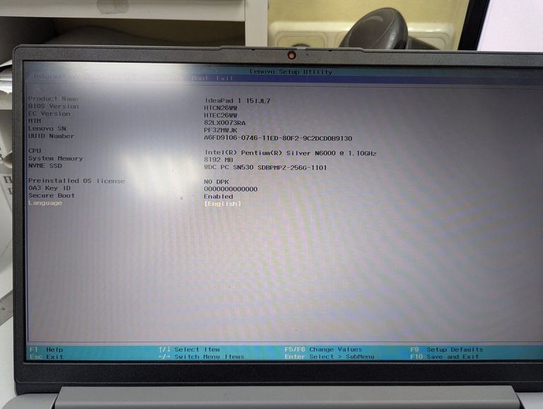 Lenovo 15/pentium n6000 ddr4/8gb ddr4/hdd *відсутній/ssd 256 gb/*інтегрована Код:01-200777169. Зображення 6