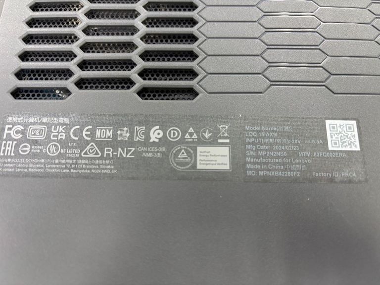 Распродажа Lenovo loq 15iax9i luna core i5-12450hx/ram 16 гб/ssd 512гб/intel arc a530m, продавец Техноскарб