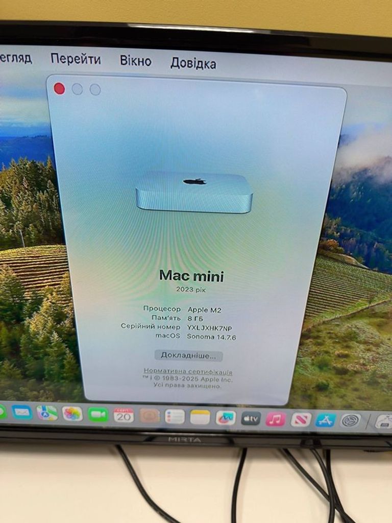 Apple mac mini a2686 mmfj3 m2/8core/ram 8gb/ssd256gb Код:01-200600529. Изображение 6