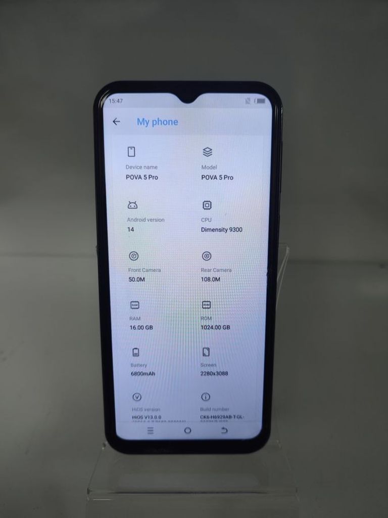 Дешево Tecno (Копія) pova 5 pro 1/15gb ( копія ) з ломбарду