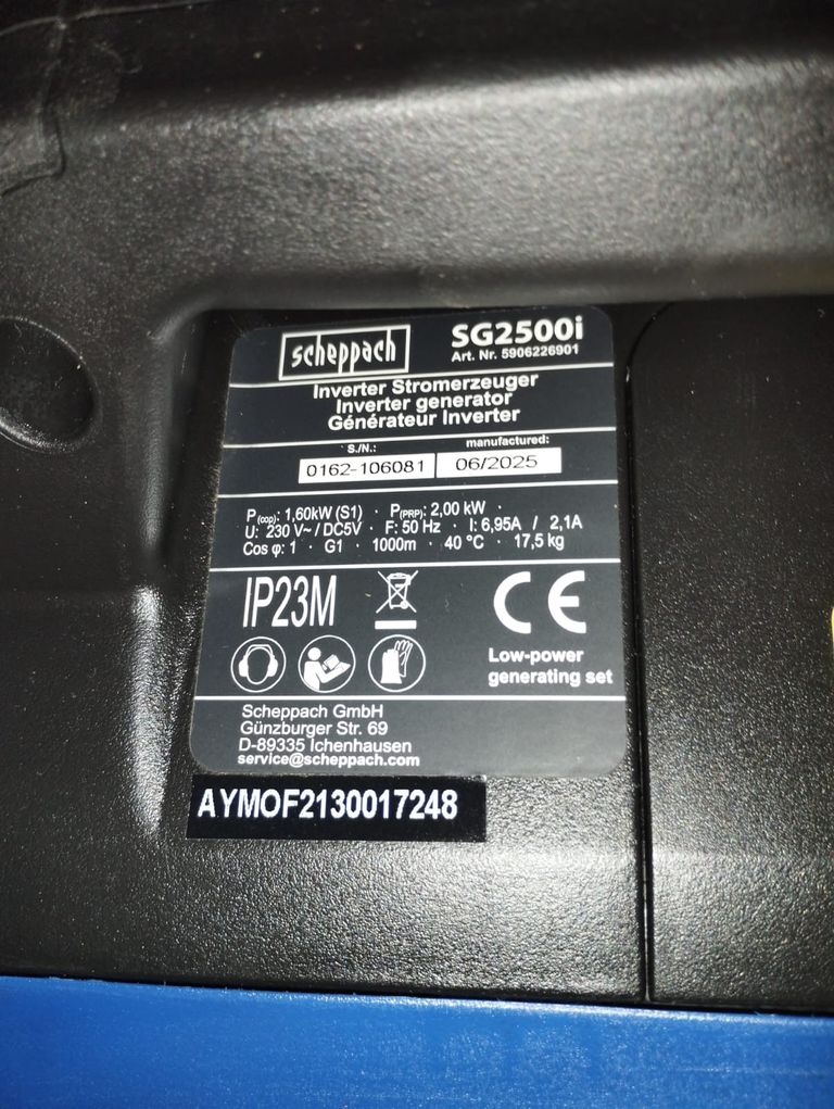 Scheppach sg2500i Код:null. Зображення 4