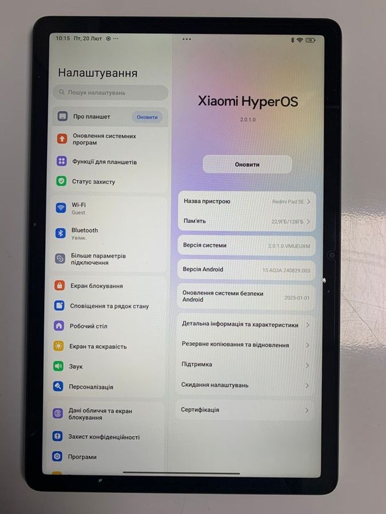 Купити Xiaomi redmi pad se 4/128gb Б/У