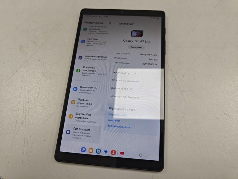 Оголошення Samsung galaxy tab a7 lite 3/32gb wi-fi Б/У