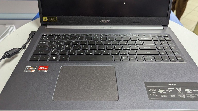 Объявление Acer 15/ryzen 5 5500u ddr4/8gb ddr4/hdd *відсутній/ssd 512 gb/radeon rx640 2gb Б/У