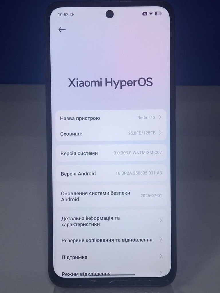 Оголошення Xiaomi Redmi 13 6/128GB Blue Б/У