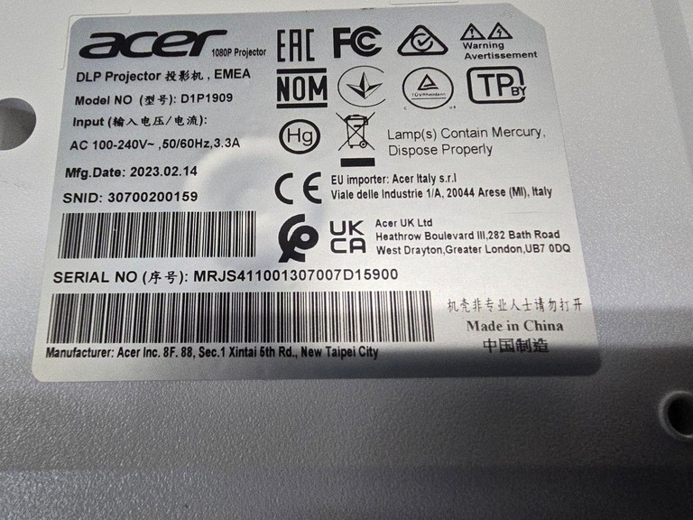 Acer X1527i (MR.JS411.001) Код:01-201137941. Зображення 8