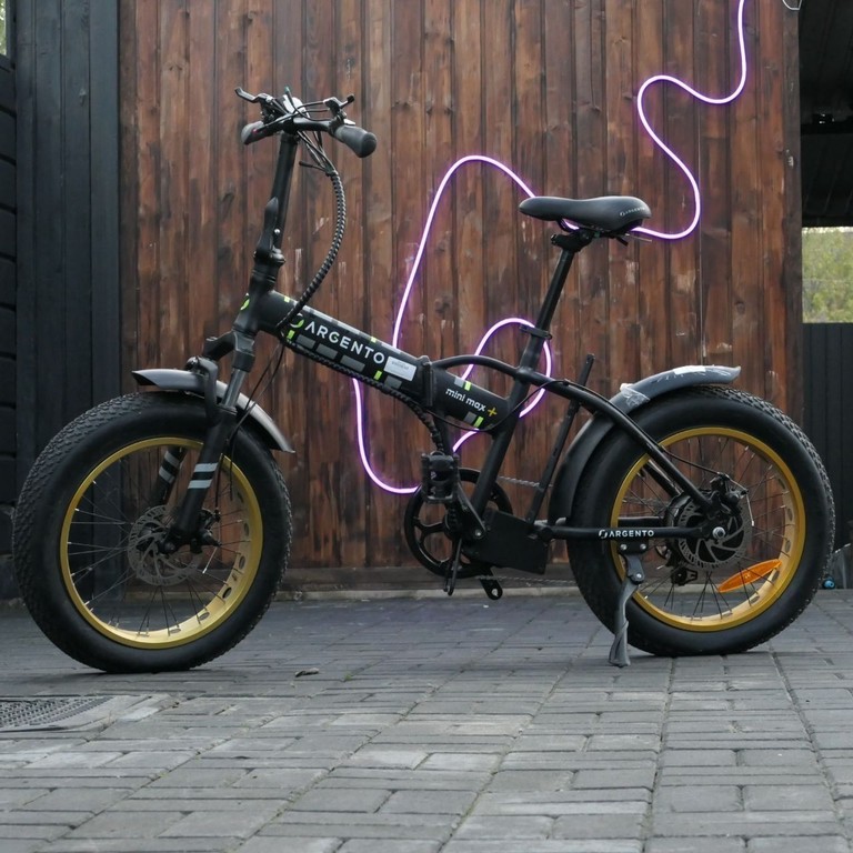 Купить Argento Bike Minimax+ Gold: складаний електровелосипед для міста та бездоріжжя, запас ходу 25 км, 70 км. (без АКБ). Б/У