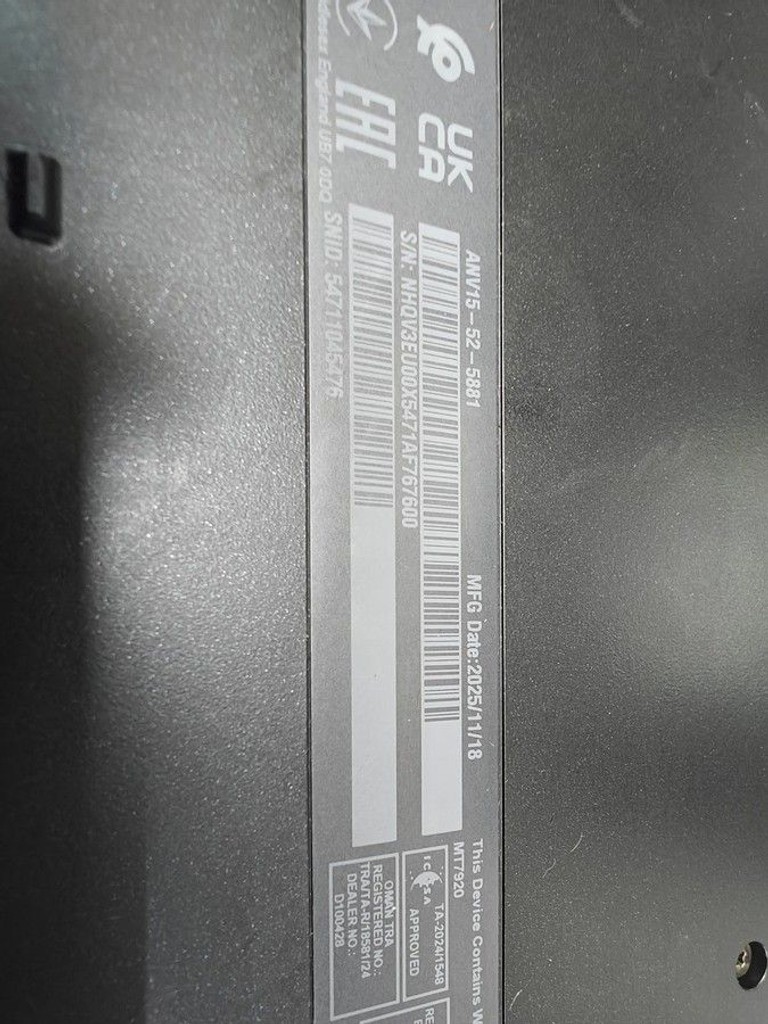 Купити Acer 15/core 5 210h ddr4/16gb ddr4/hdd *відсутній/ssd 512 gb/geforce rtx3050 6gb Б/У