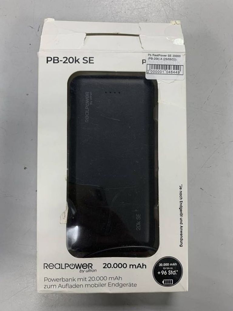 Realpower pb-20k se powerbank 20000mah