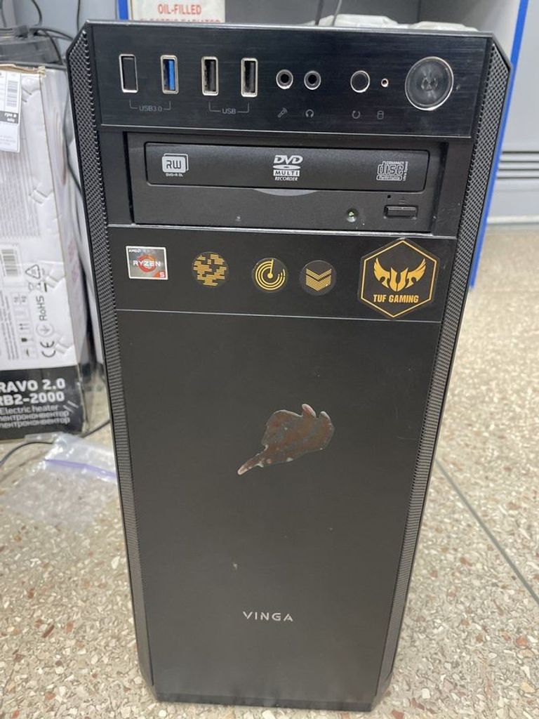 Купить Пк amd ryzen 5 2600/ram 16 gb/hdd відсутній/ssd 240 gb+960 gb/nvidia gtx 1060 (geforce) 6gb gddr5 192b Б/У