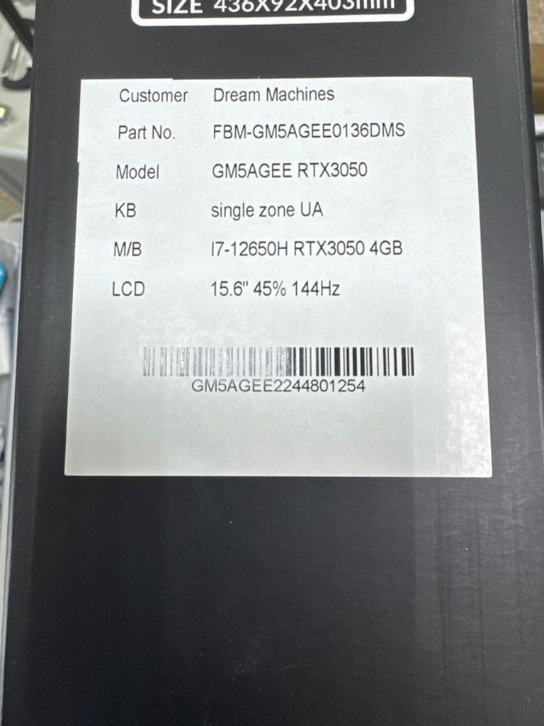 Dream Machines 15/core i7-12650h ddr5/32gb ddr5/hdd *відсутній/ssd 1000 gb/geforce rtx3050 6gb Код:01-200738397. Изображение 7